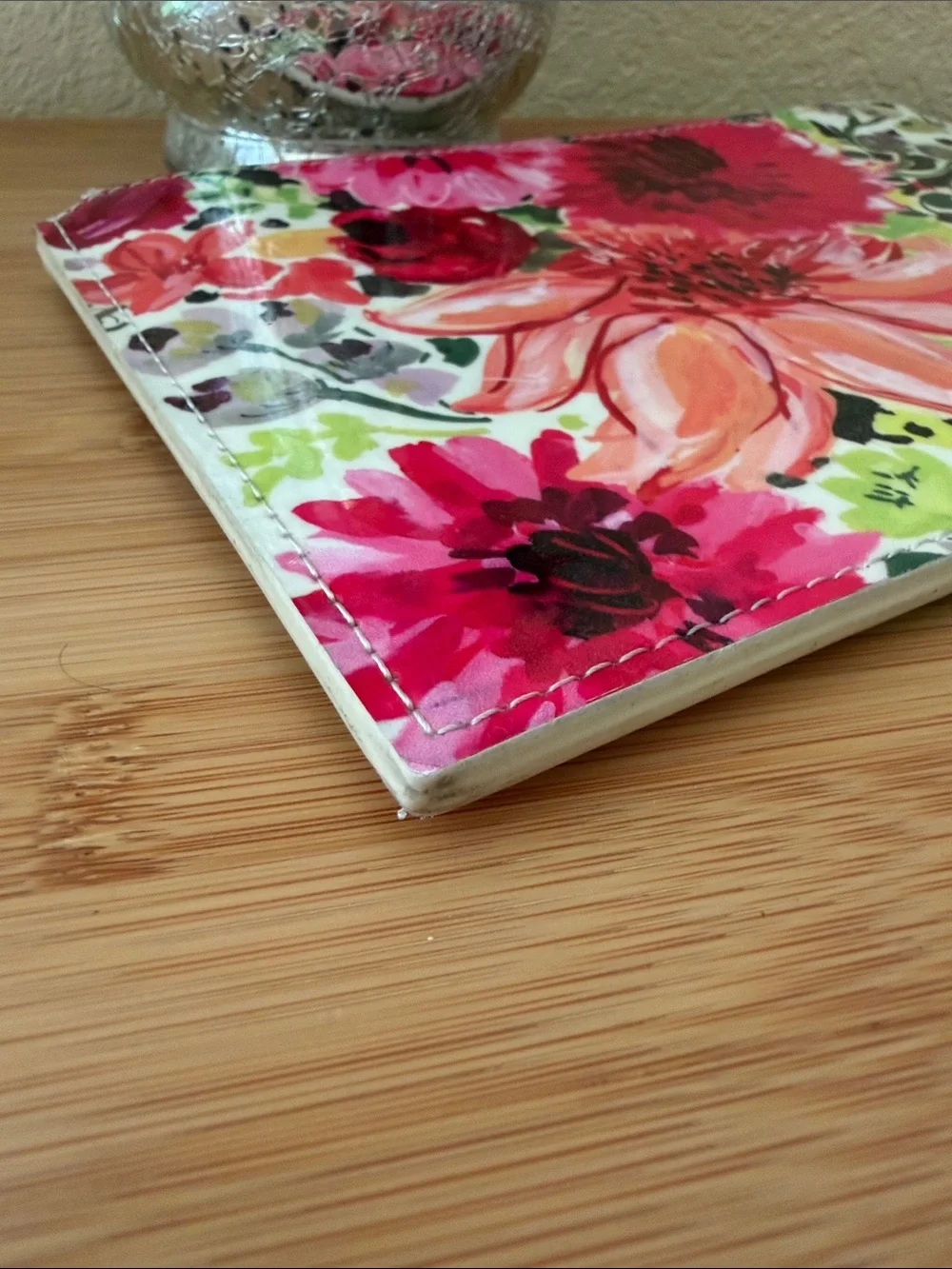 kate spade Pink Floral Glossy Zip Pouch